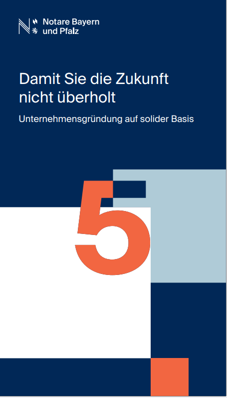 Broschüre mit dem Titel "Damit Sie die Zukunft nicht überholt"